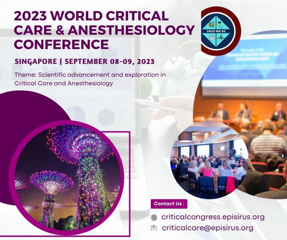 2023 Edition of World Critical Care and Anesthesiology Conference 2023WCAC European Shock Society